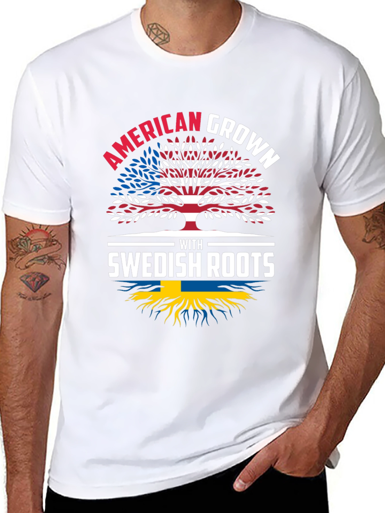 American Grown with Swedish Roots T-Shirt