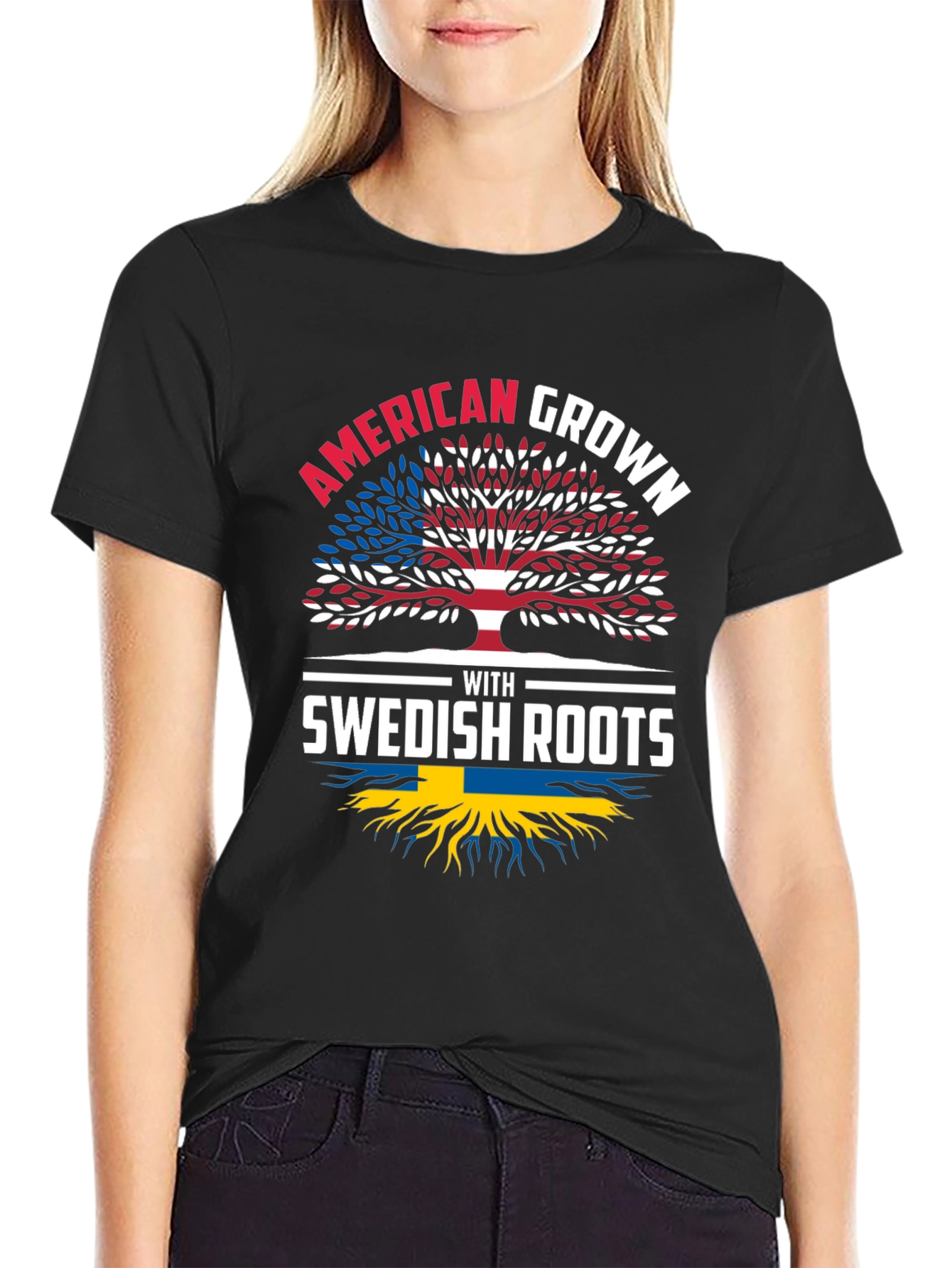American Grown with Swedish Roots T-Shirt
