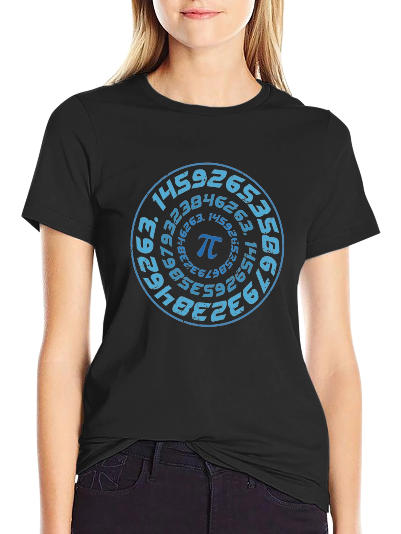 Pi Symbol T-Shirt - Circular Math Design