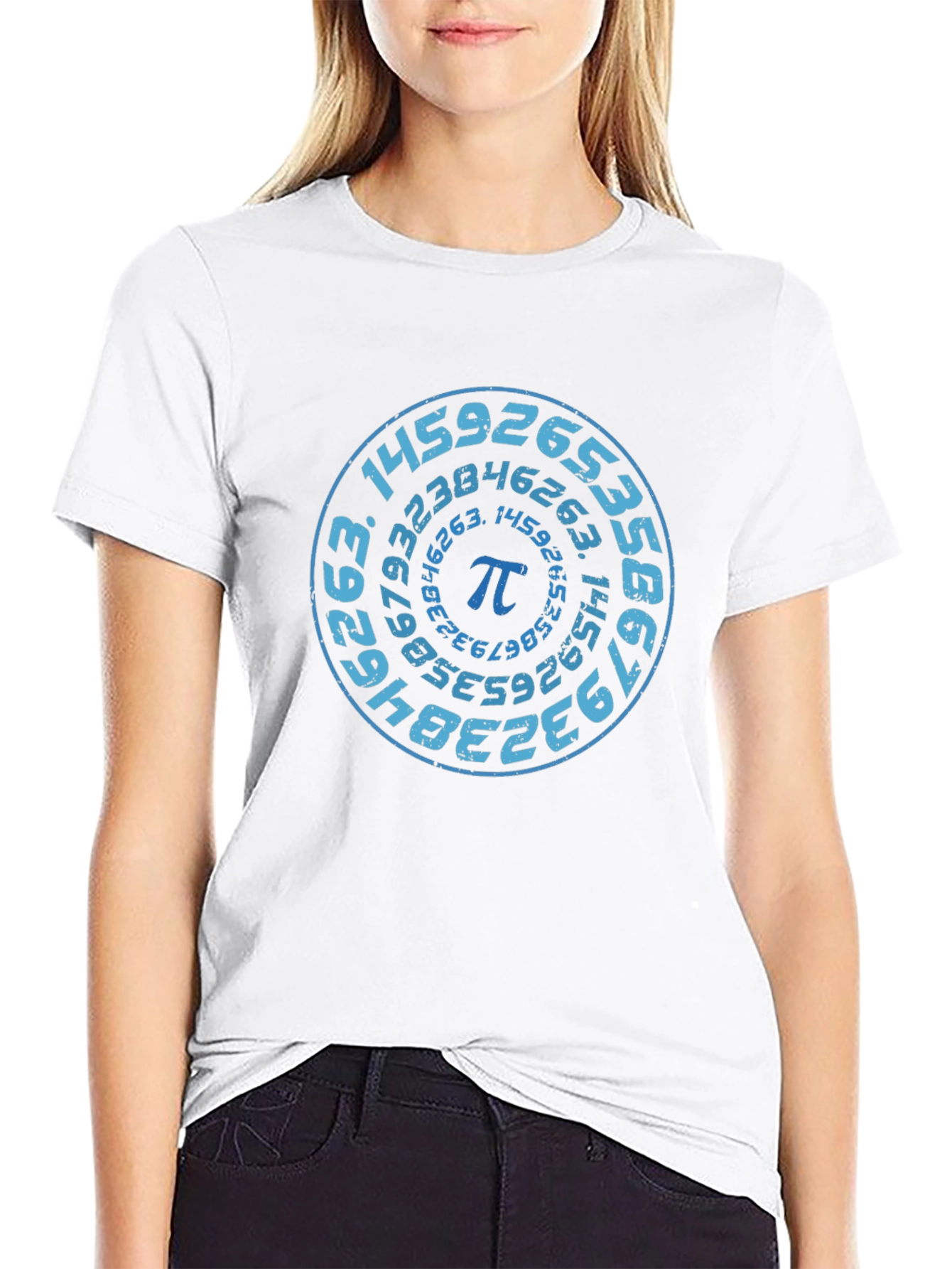 Pi Symbol T-Shirt - Circular Math Design