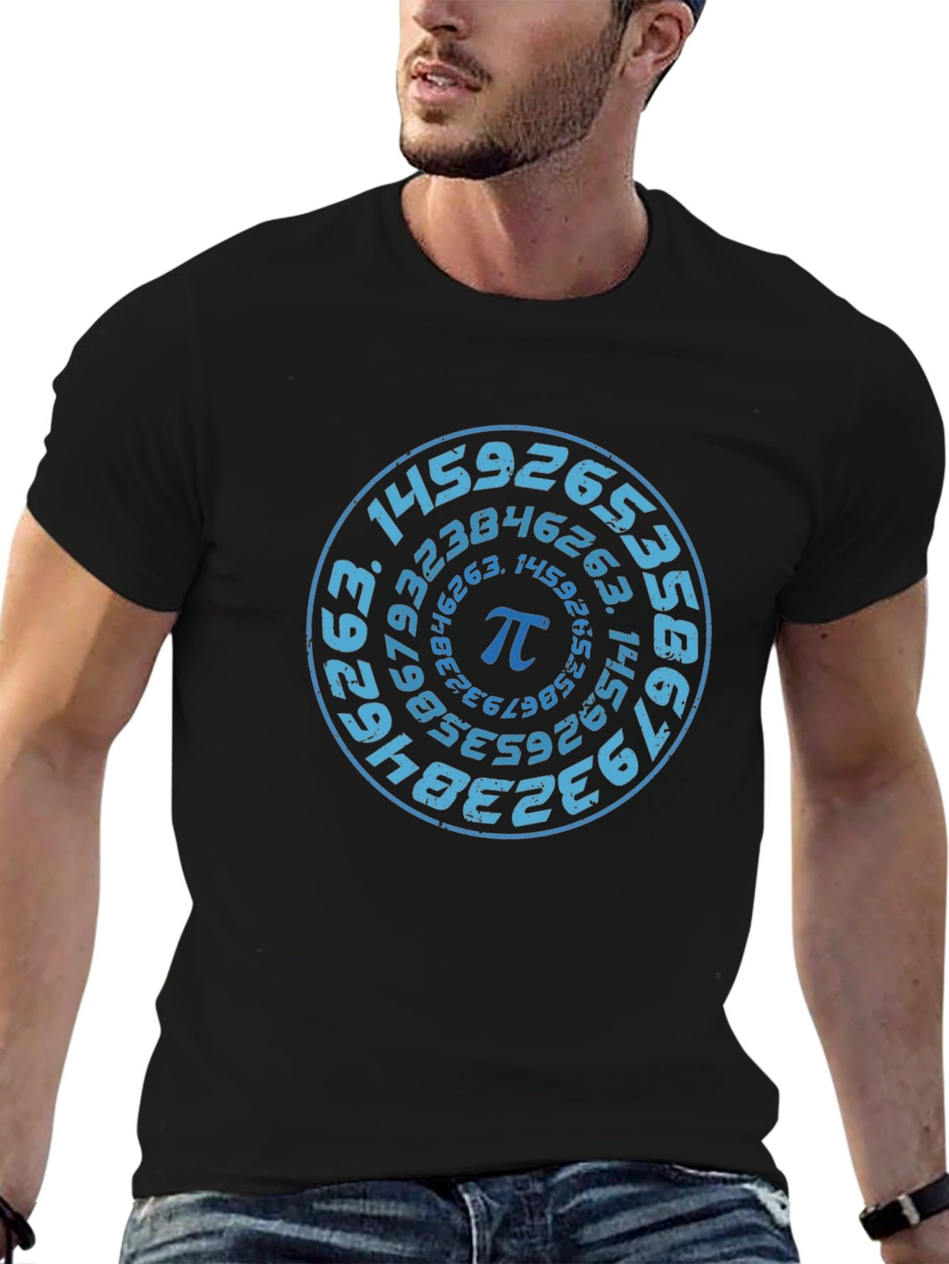 Pi Symbol T-Shirt - Circular Math Design