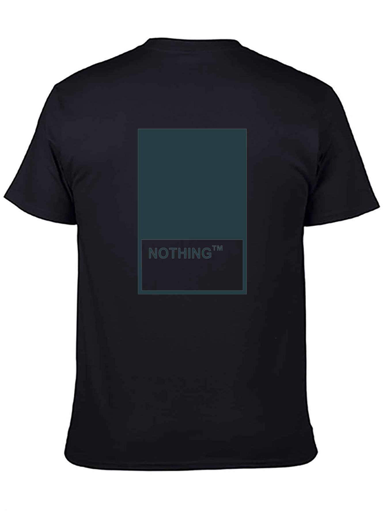Minimalist Nothing Graphic Tee - Black