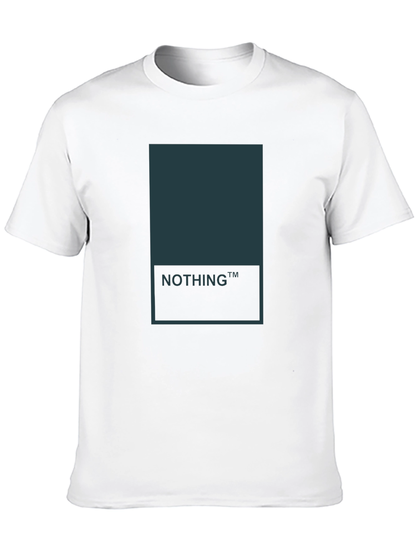 Minimalist Nothing Graphic Tee - Black
