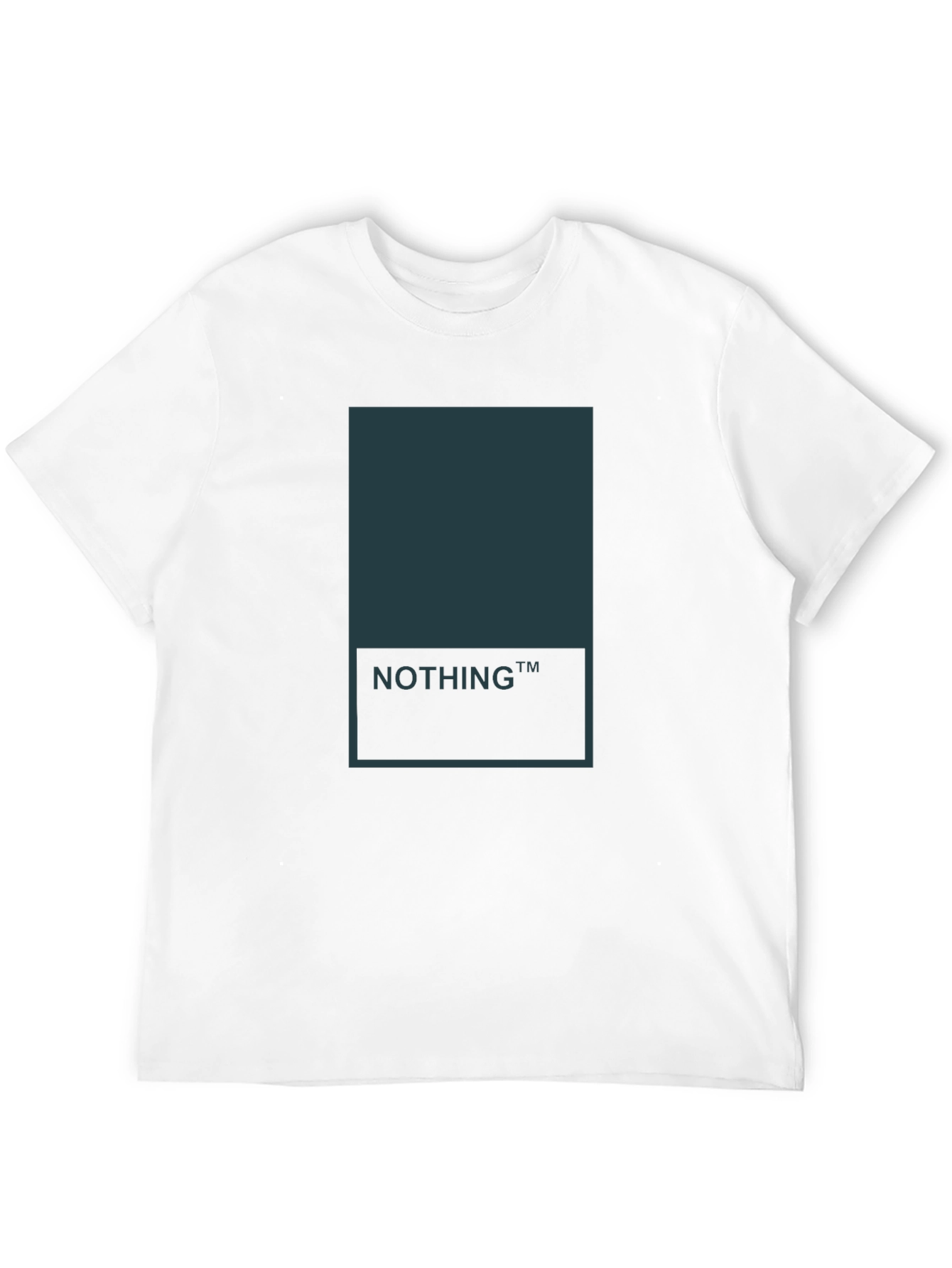 Minimalist Nothing Graphic Tee - Black