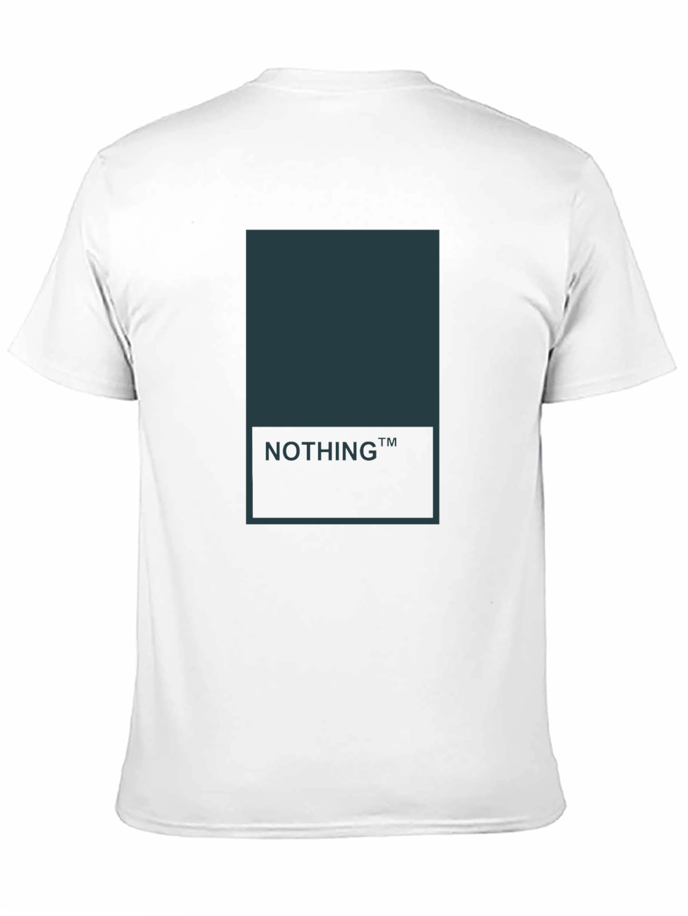 Minimalist Nothing Graphic Tee - Black