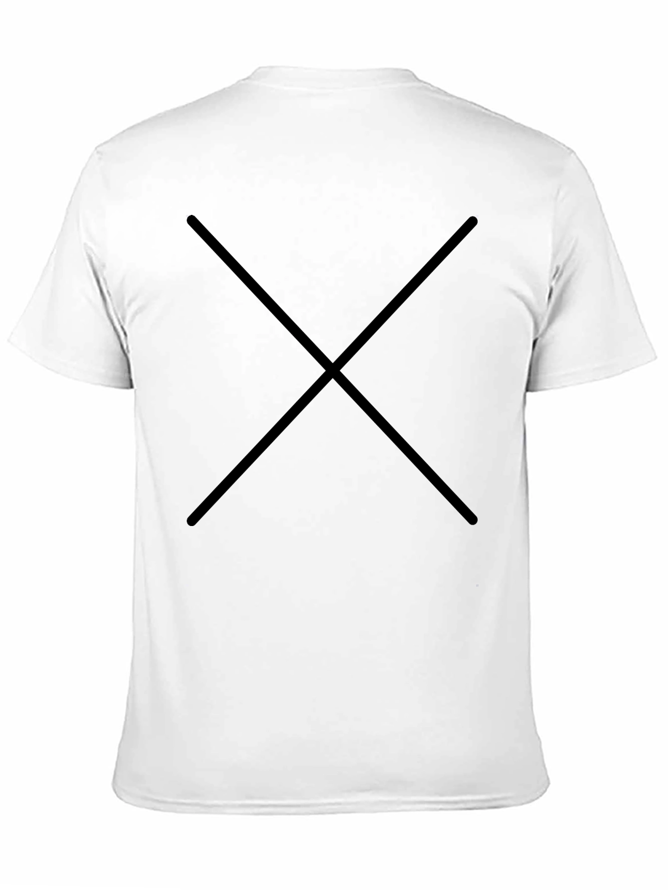Mens Black Solid Crew Neck T-Shirt