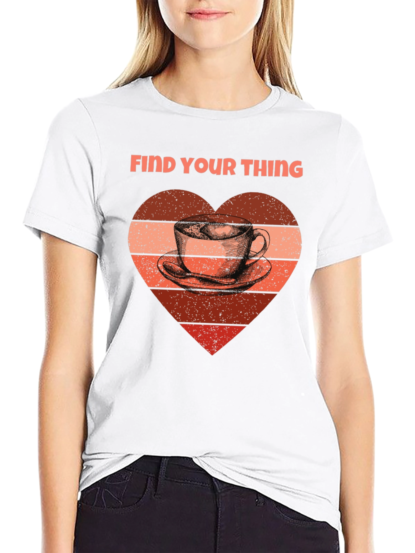 Find Your Thing Coffee Heart T-Shirt