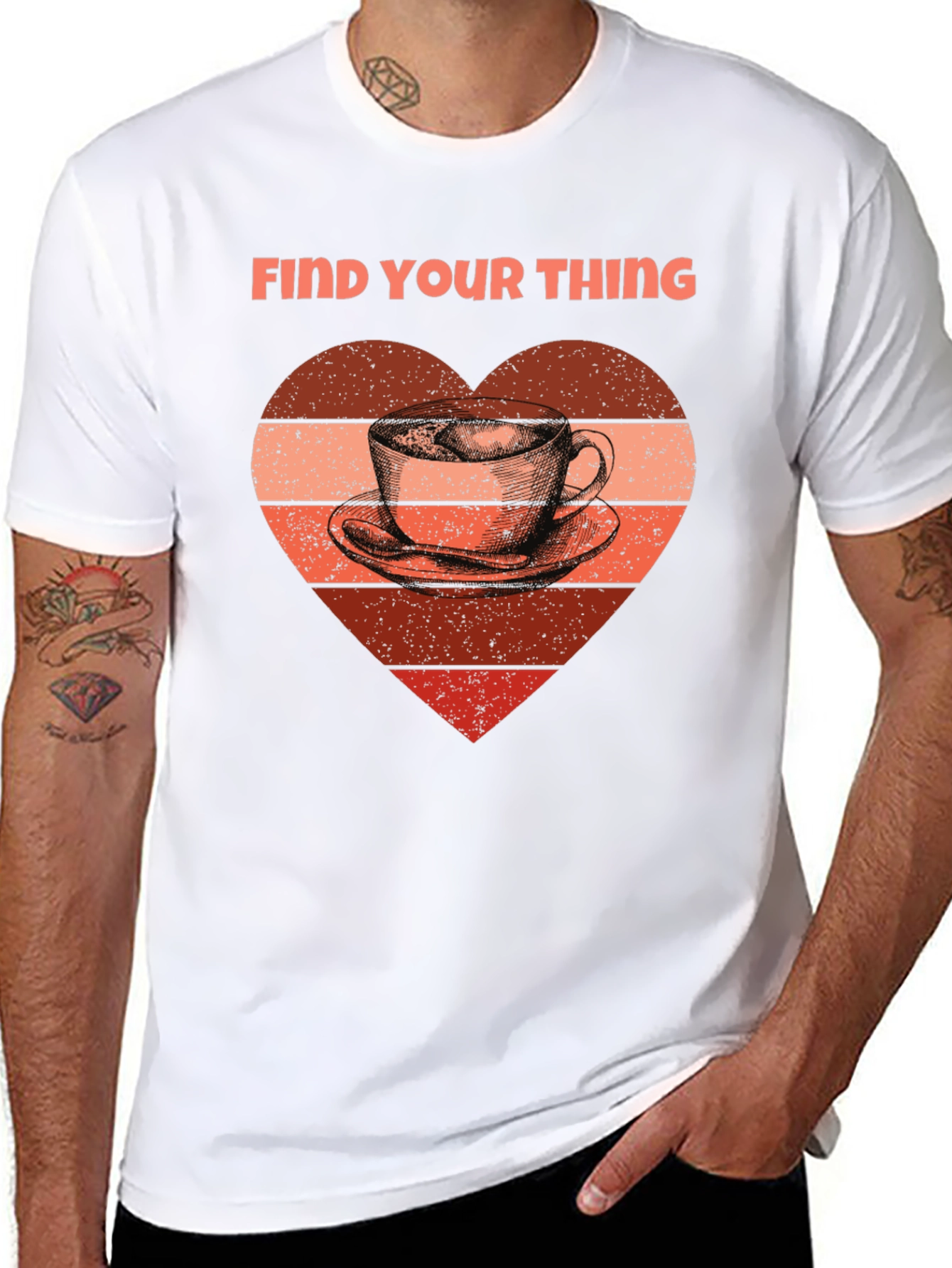 Find Your Thing Coffee Heart T-Shirt