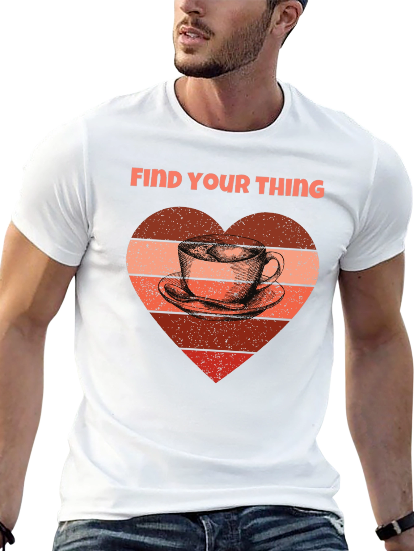 Find Your Thing Coffee Heart T-Shirt