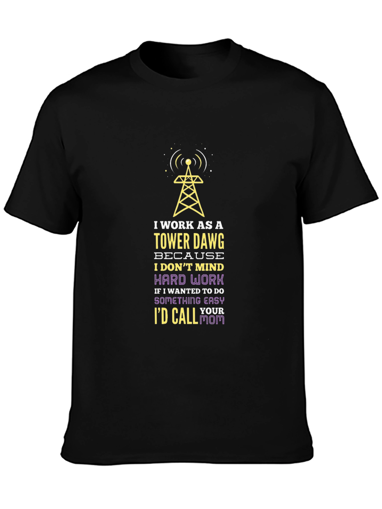 Tower Dawg Graphic Tee - Funny Work Shirt