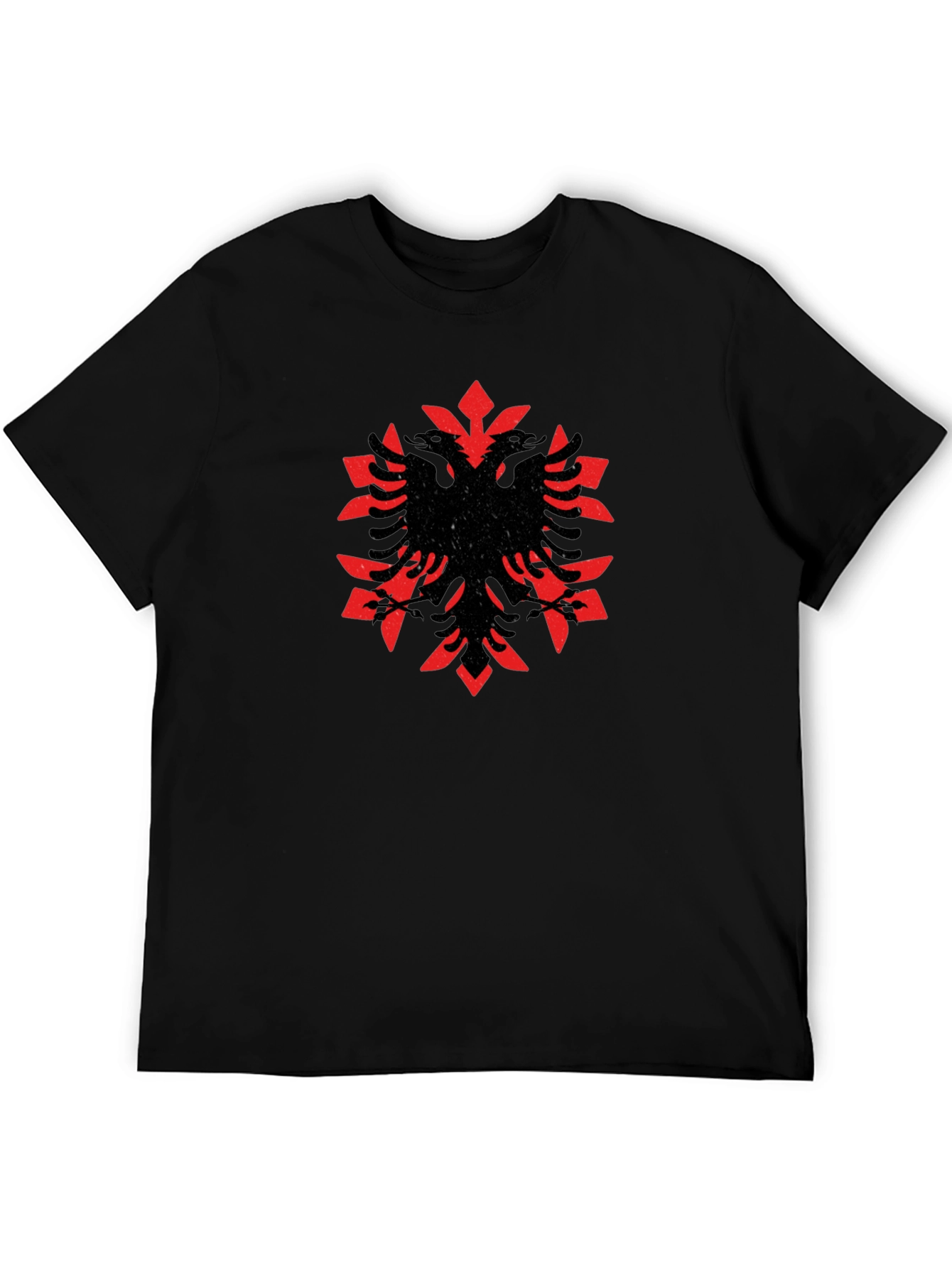 Albanian Eagle Graphic Tee - Black Casual Shirt