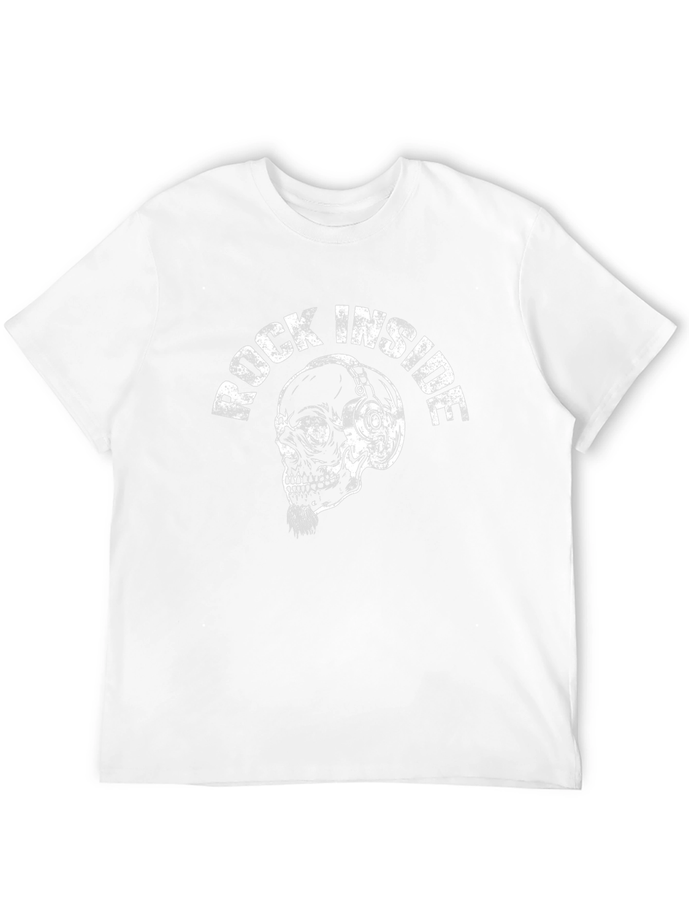 Rock Inside Skull Graphic Black T-Shirt