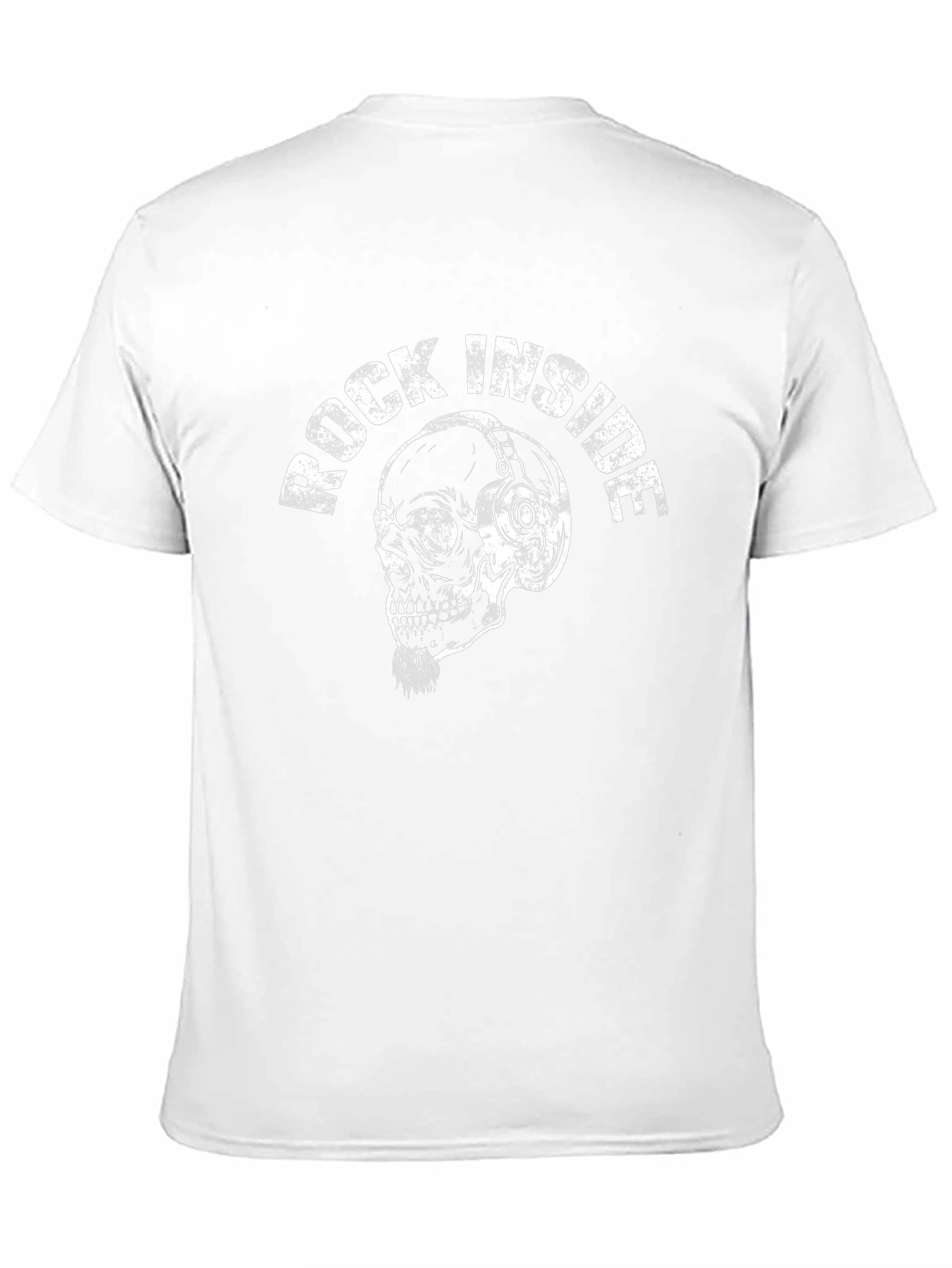 Rock Inside Skull Graphic Black T-Shirt