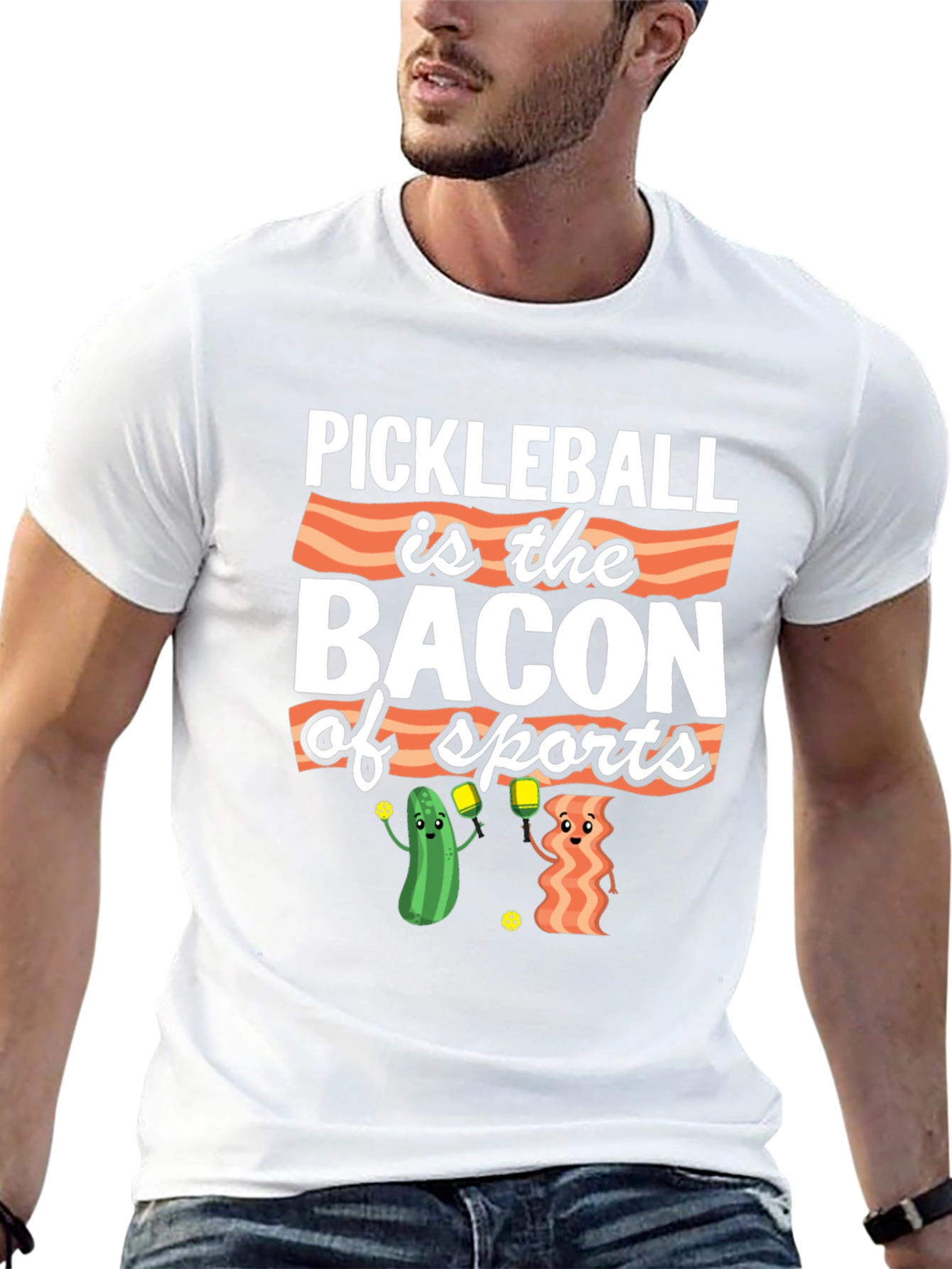 Pickleball Bacon Sports T-Shirt