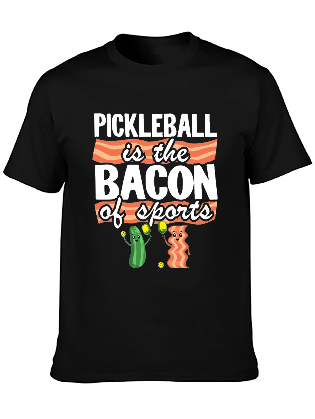 Pickleball Bacon Sports T-Shirt