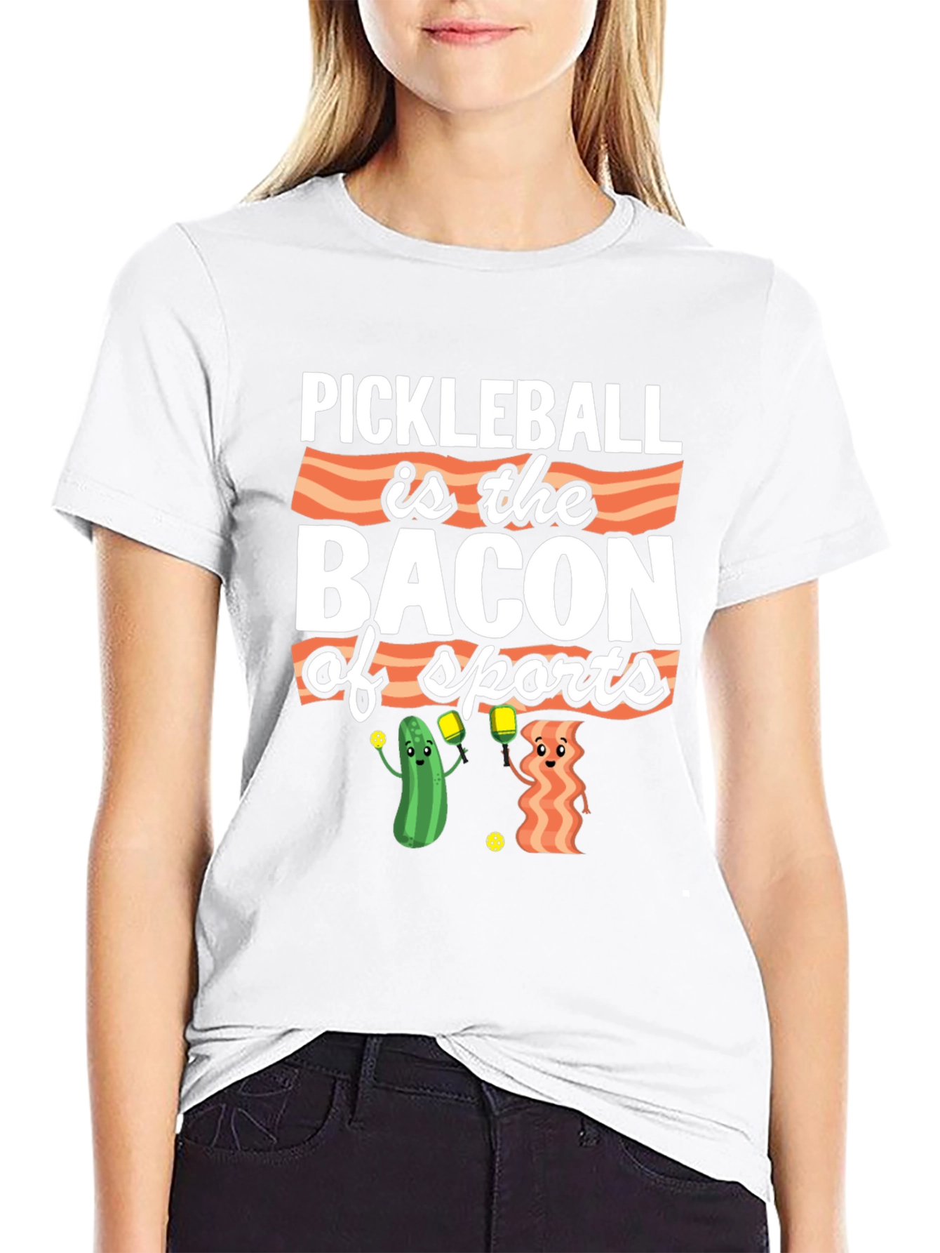 Pickleball Bacon Sports T-Shirt