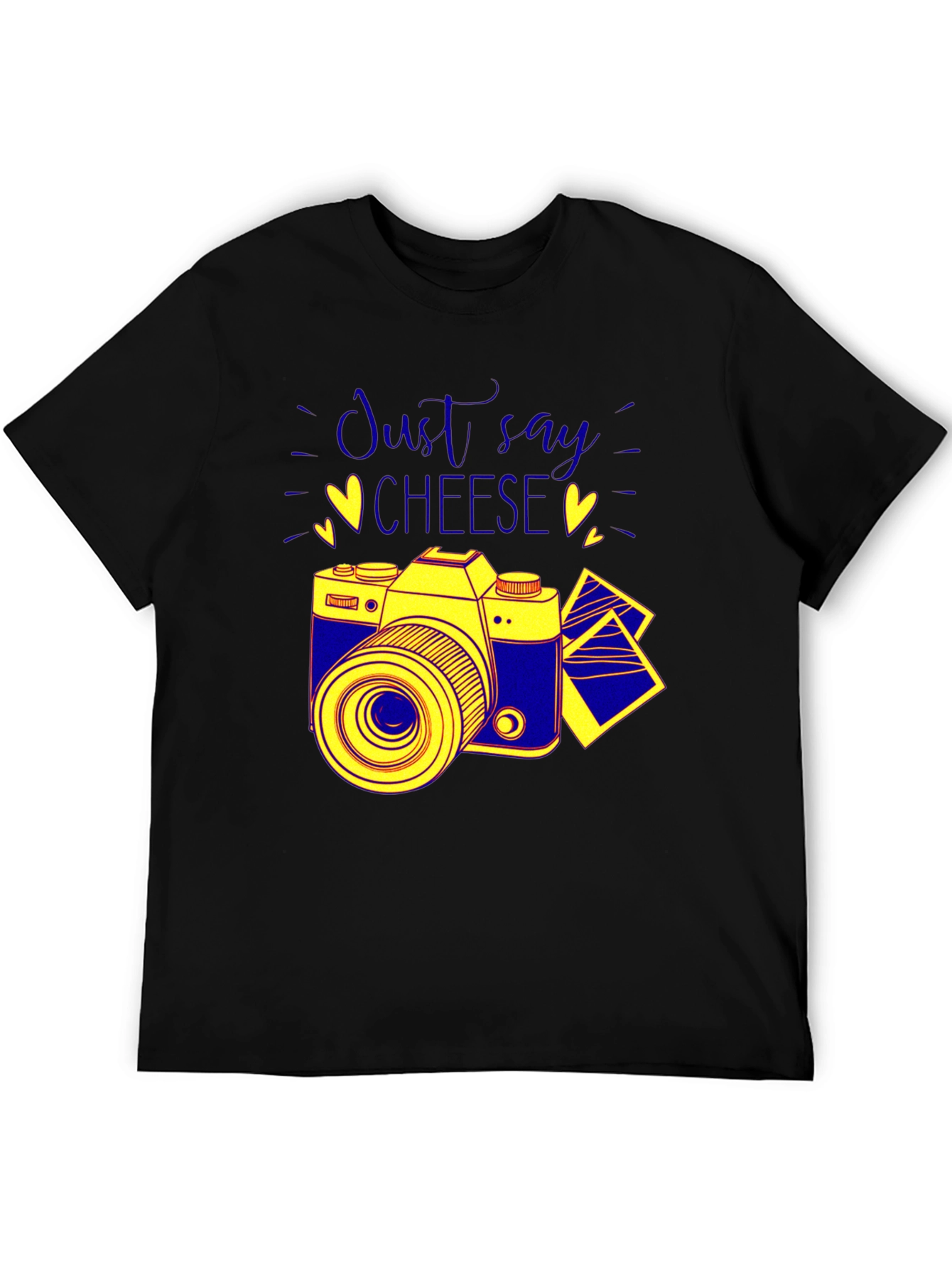 Just Say Cheese Camera Graphic T-Shirt