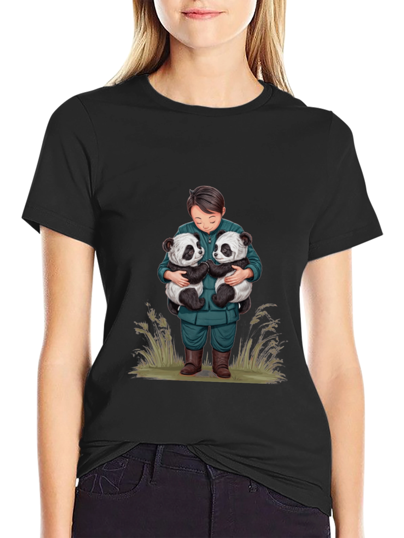 Panda Hug T-Shirt - Cute Animal Lover Tee