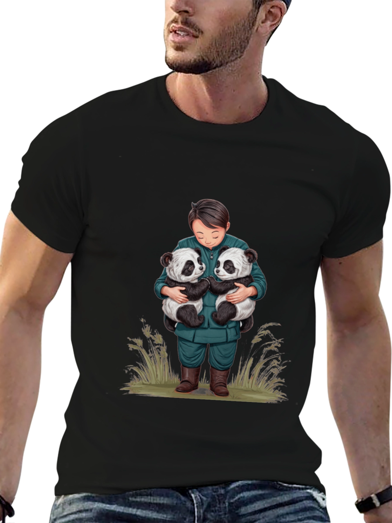 Panda Hug T-Shirt - Cute Animal Lover Tee