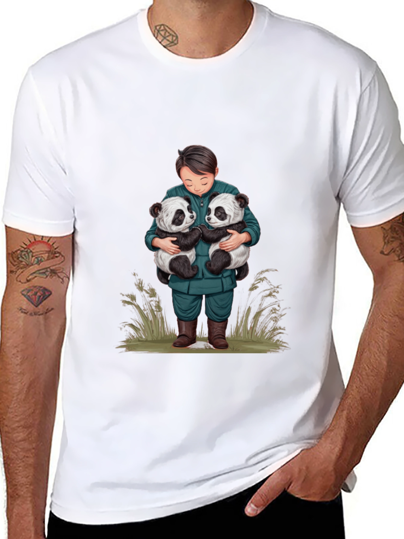 Panda Hug T-Shirt - Cute Animal Lover Tee
