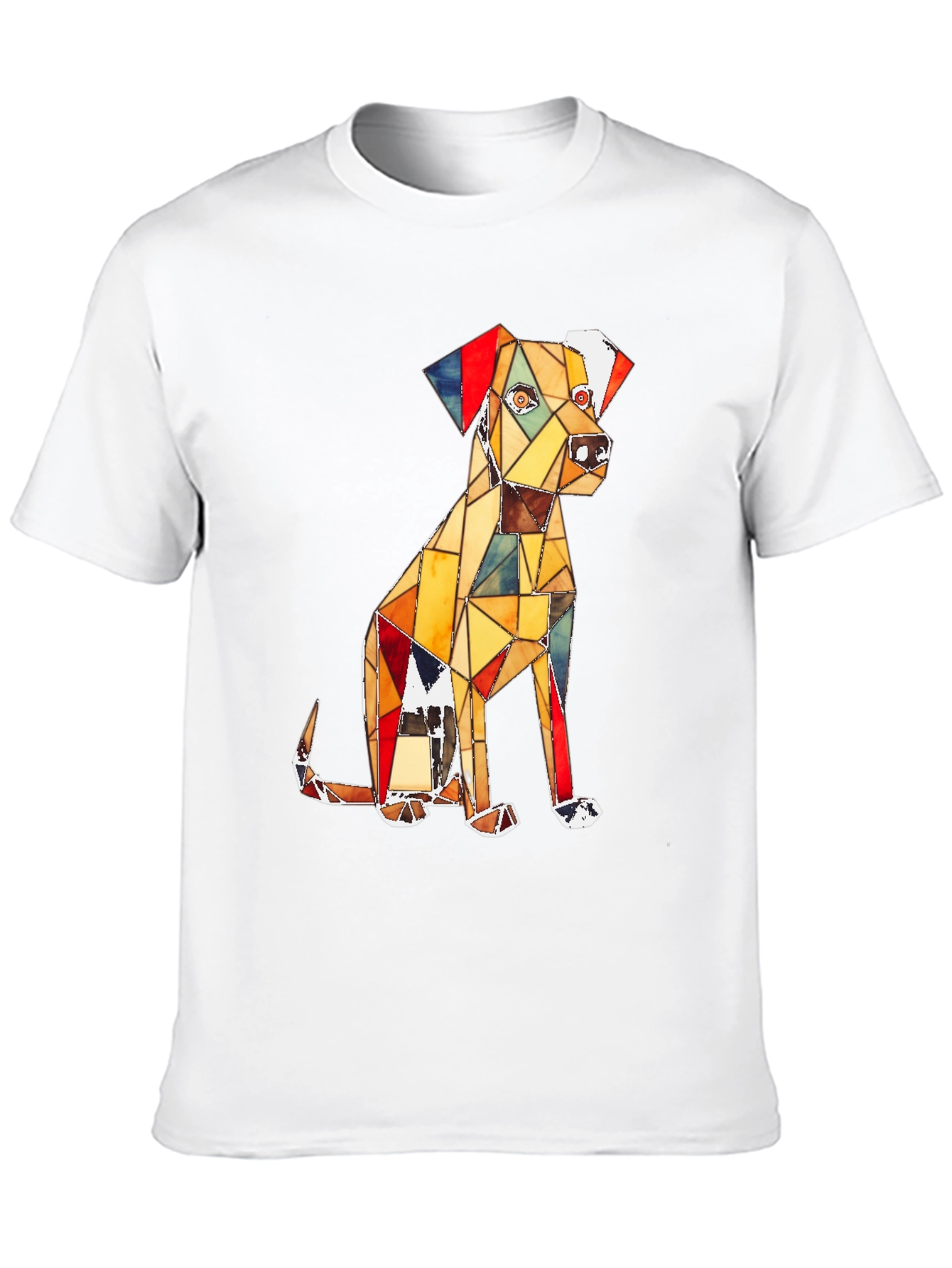 Geometric Dog Graphic Tee
