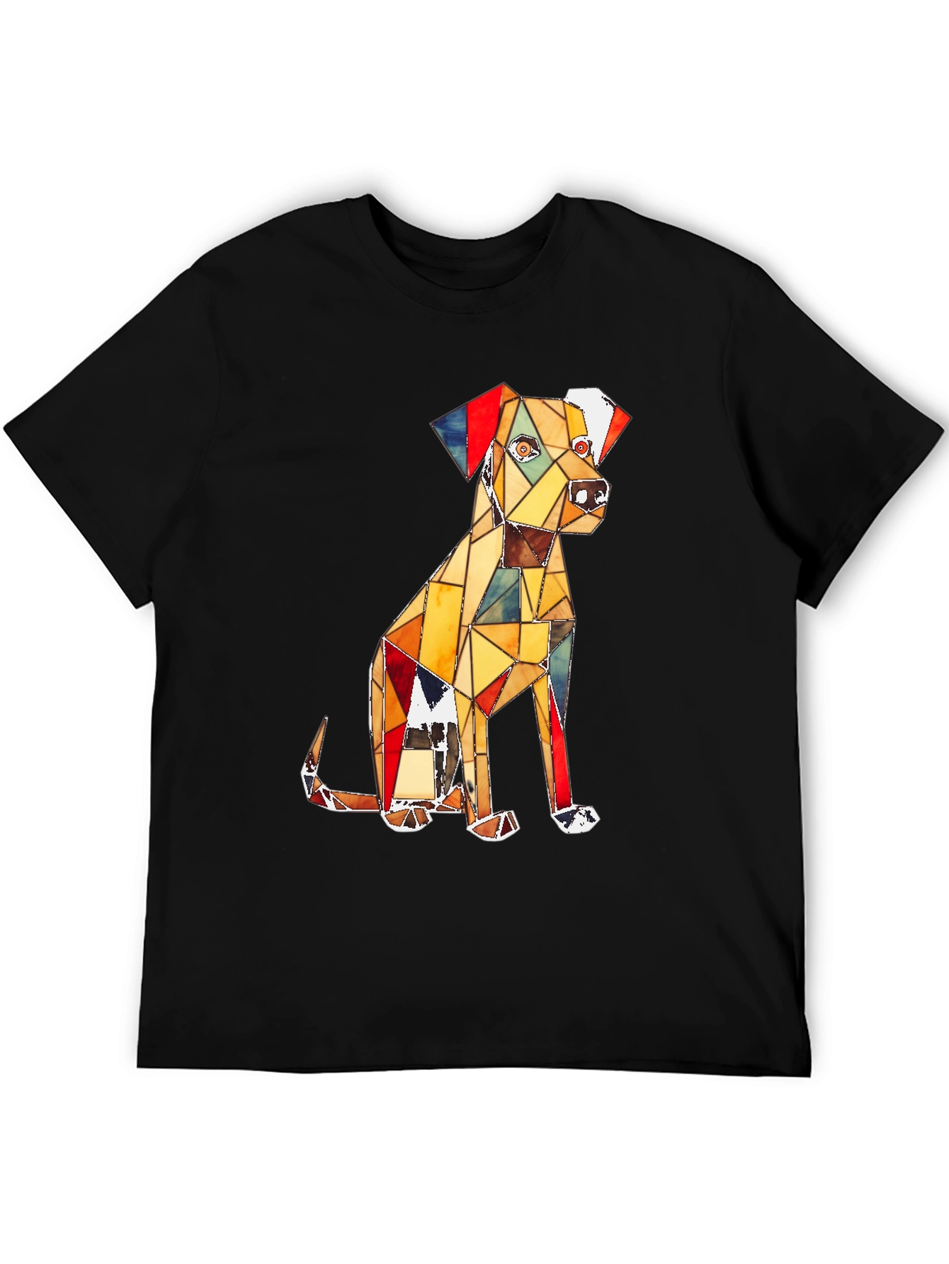Geometric Dog Graphic Tee