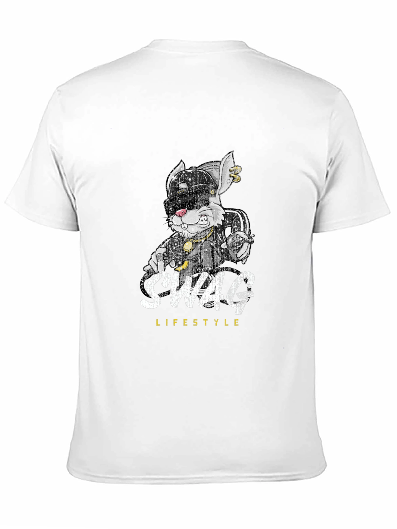 Swag Lifestyle Graphic Tee - Cool Rabbit Design