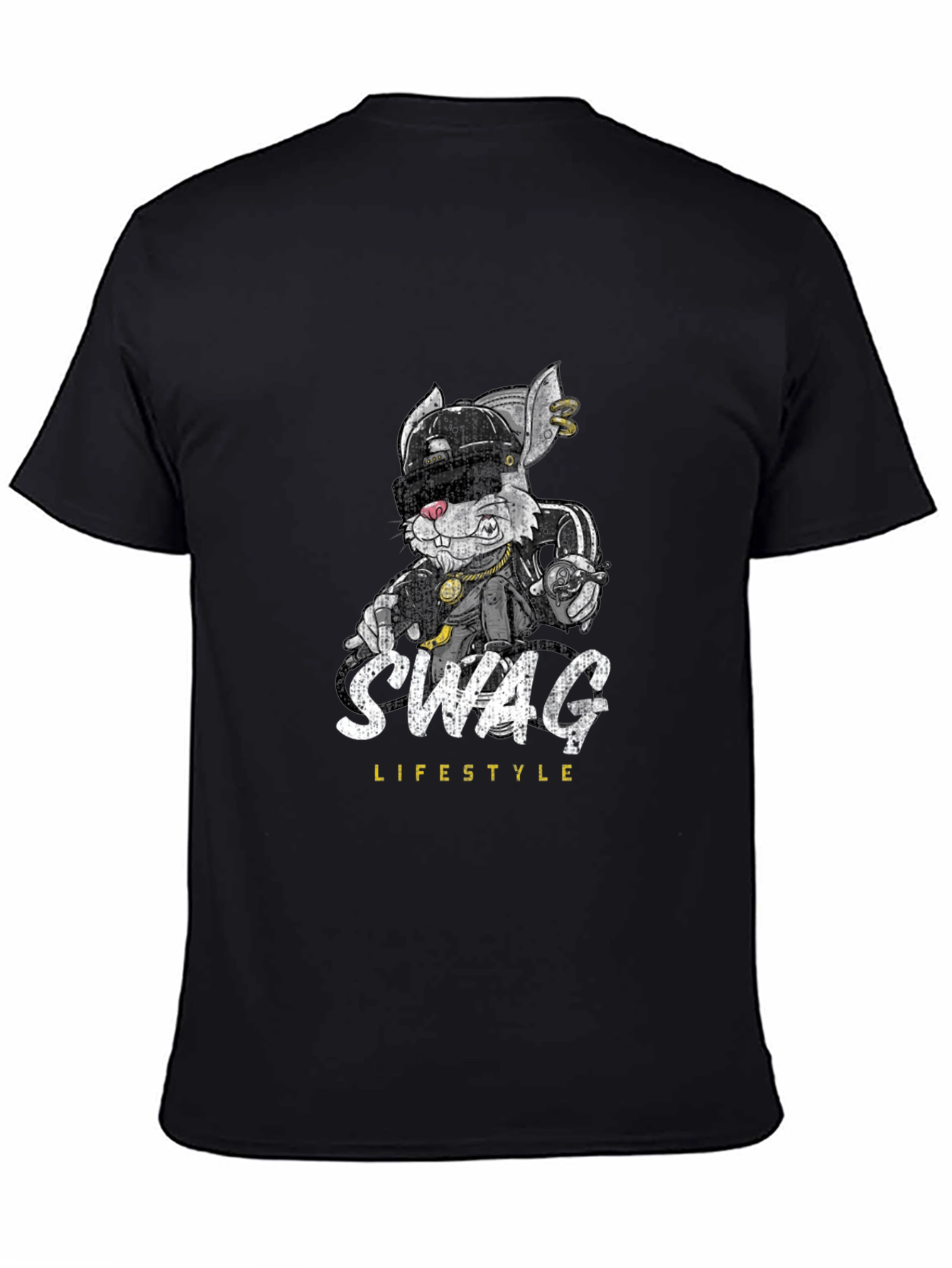 Swag Lifestyle Graphic Tee - Cool Rabbit Design