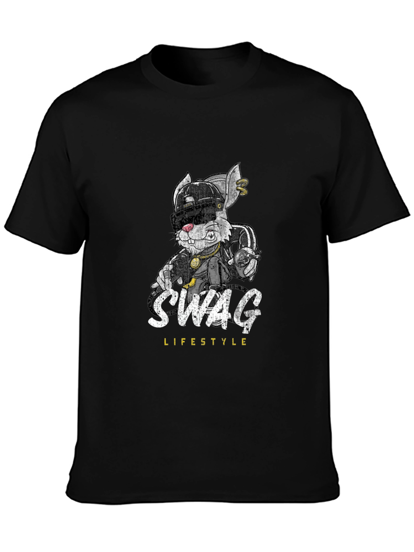 Swag Lifestyle Graphic Tee - Cool Rabbit Design