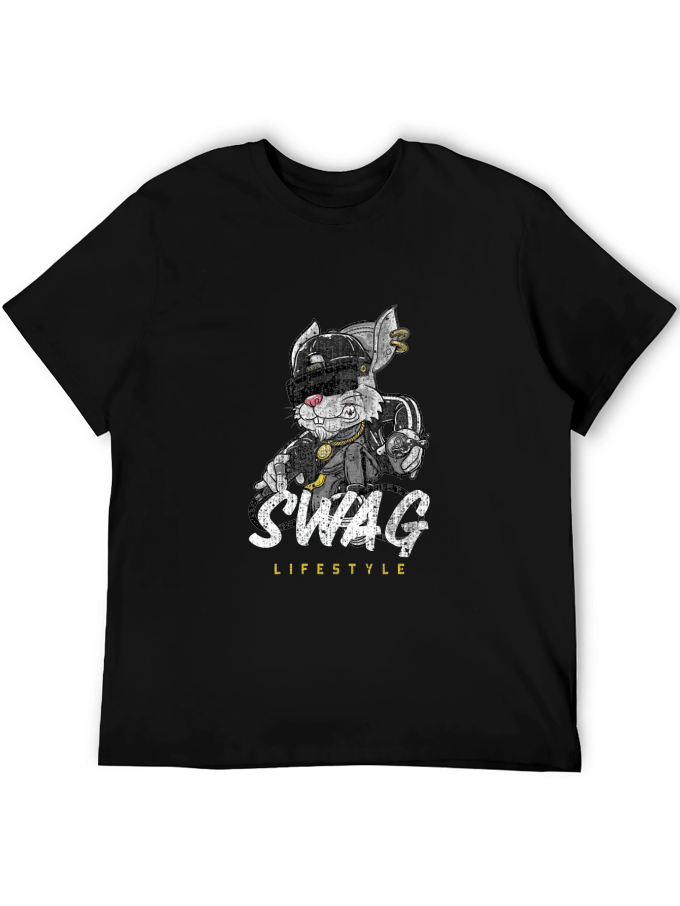 Swag Lifestyle Graphic Tee - Cool Rabbit Design