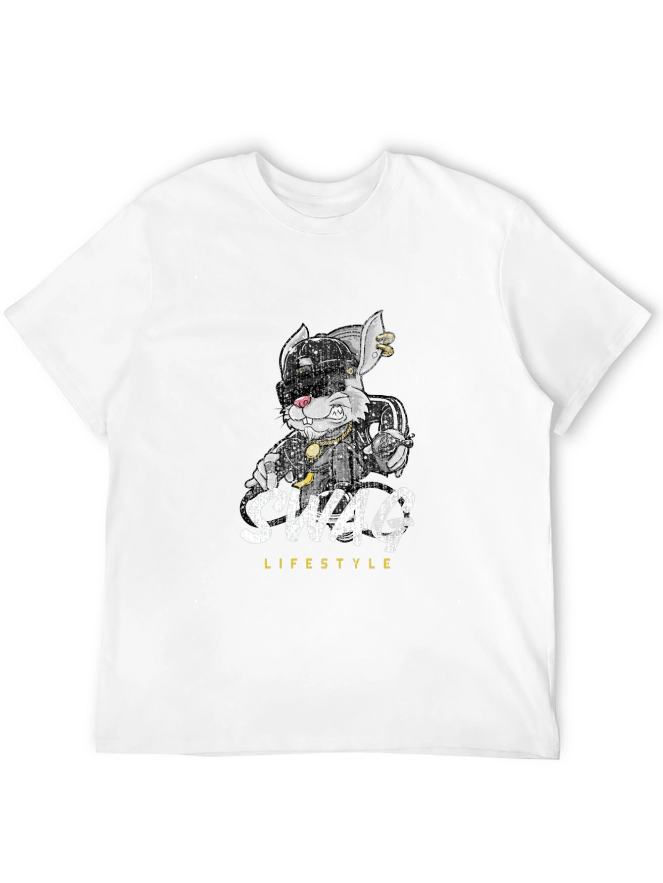 Swag Lifestyle Graphic Tee - Cool Rabbit Design