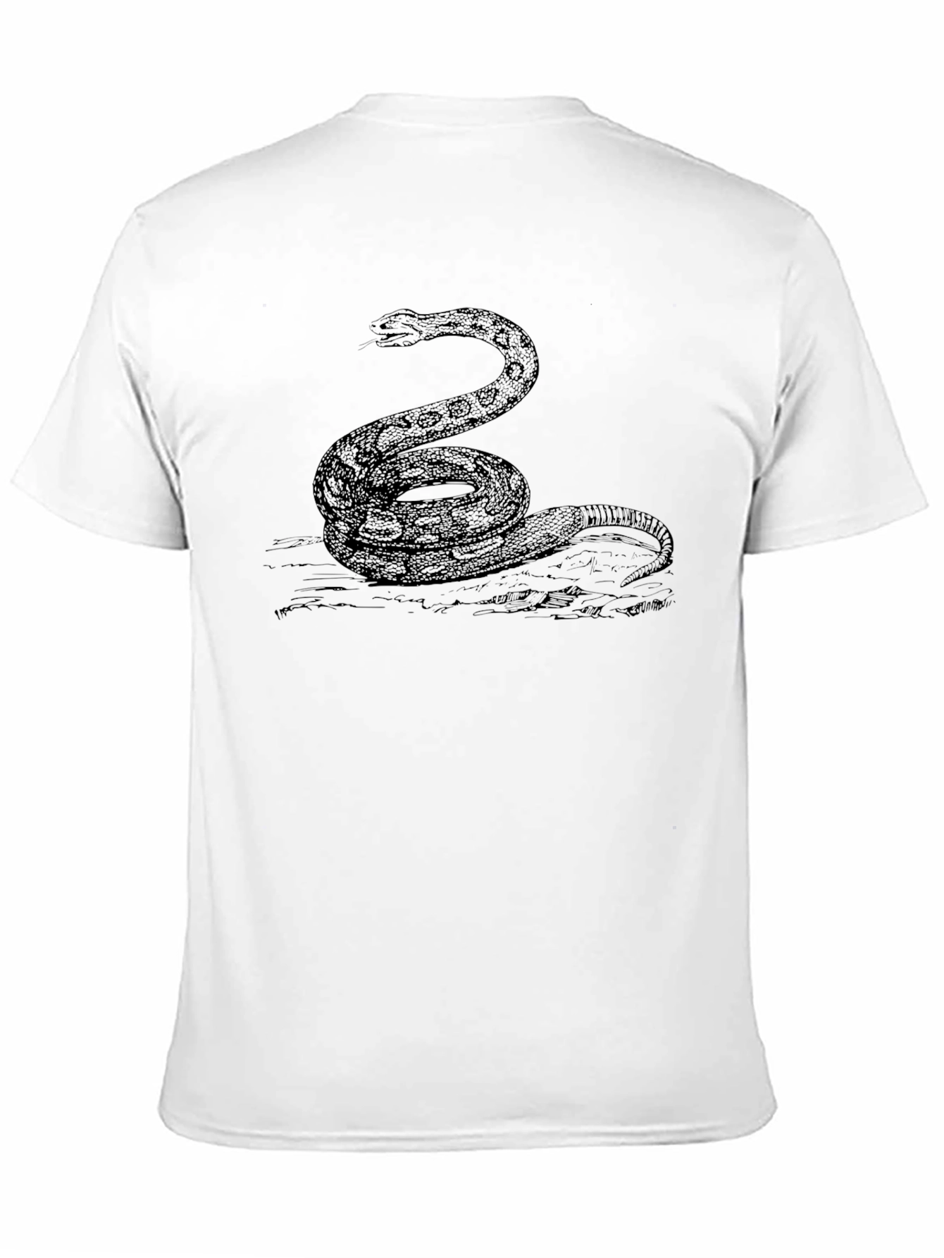 Black Snake Graphic T-Shirt - Classic Reptile Tee