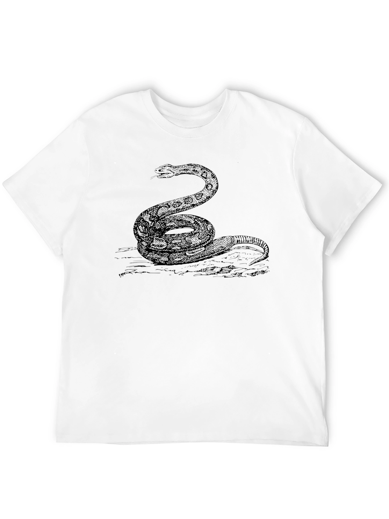 Black Snake Graphic T-Shirt - Classic Reptile Tee