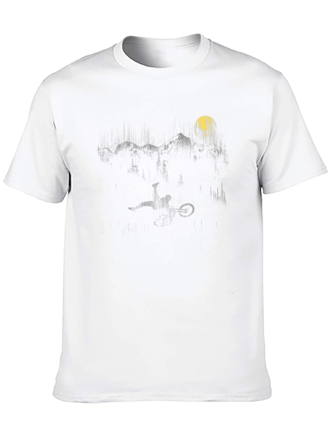 Mountain Bike Rider Silhouette Tee