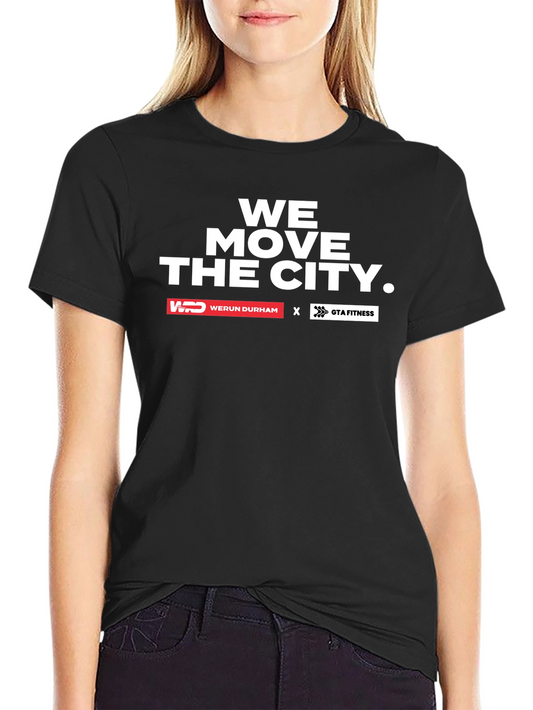 We Move The City Black Graphic T-Shirt