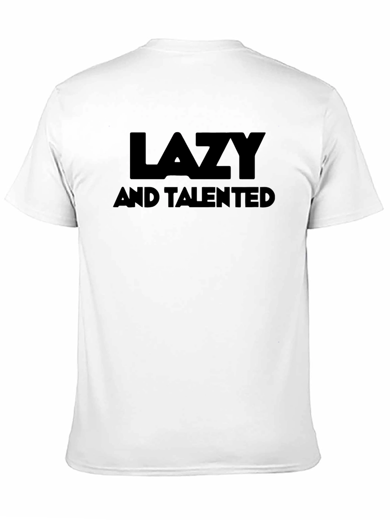Lazy and Talented Black Graphic Tee