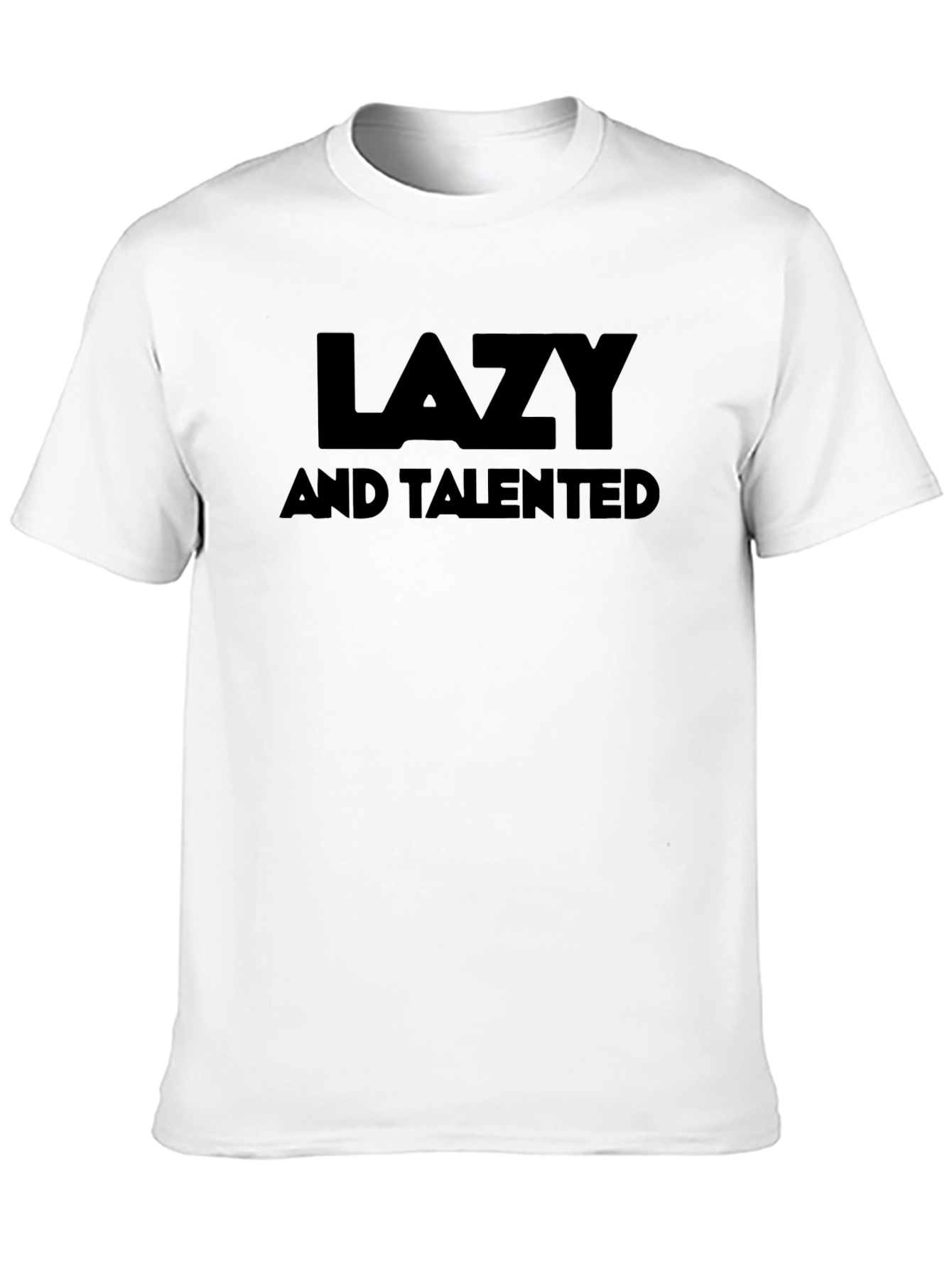 Lazy and Talented Black Graphic Tee