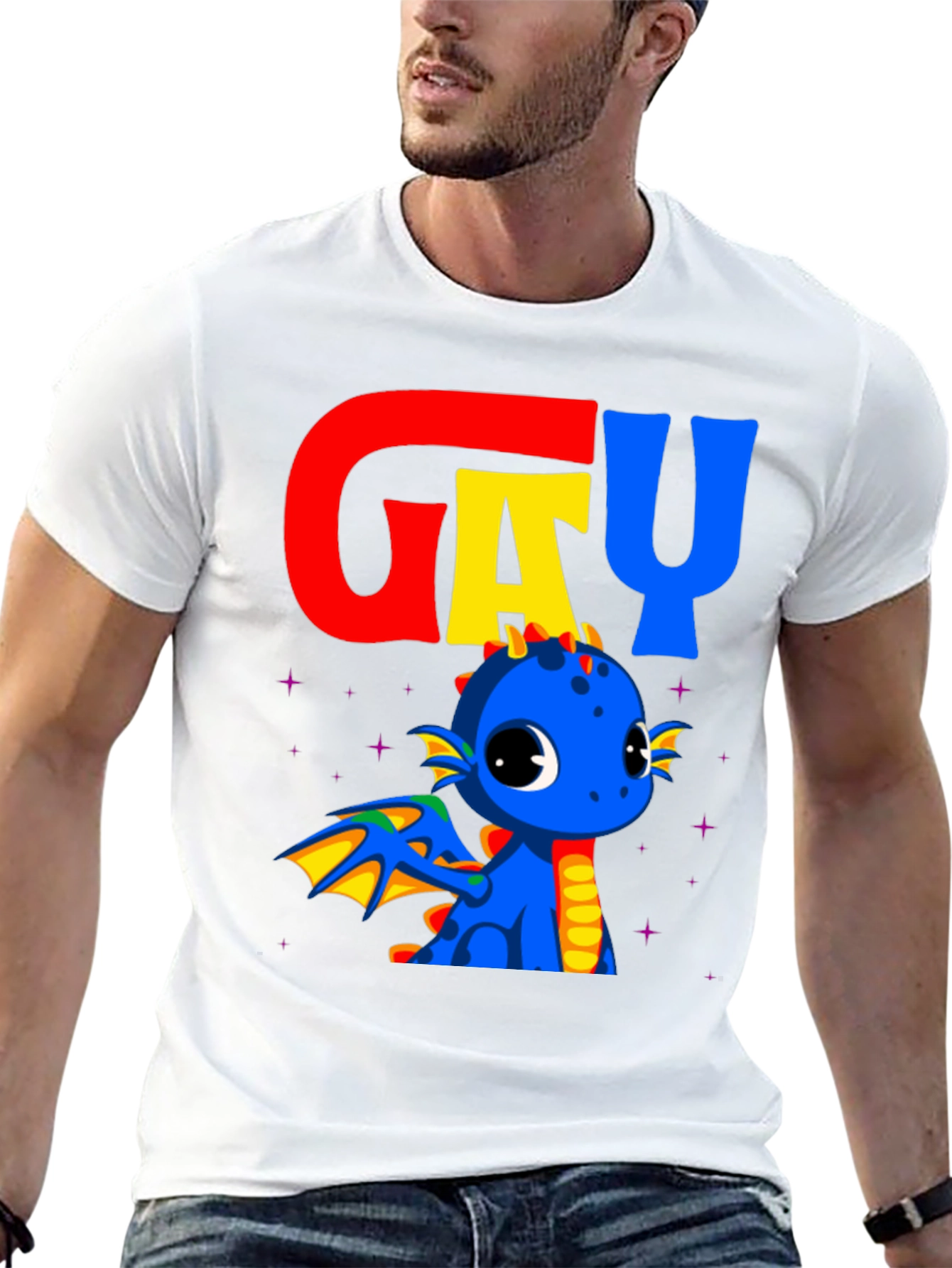 Gay Dragon Pride T-Shirt - Cute LGBTQ+ Apparel