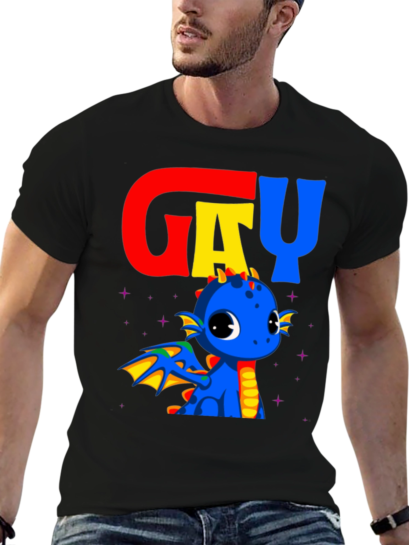 Gay Dragon Pride T-Shirt - Cute LGBTQ+ Apparel