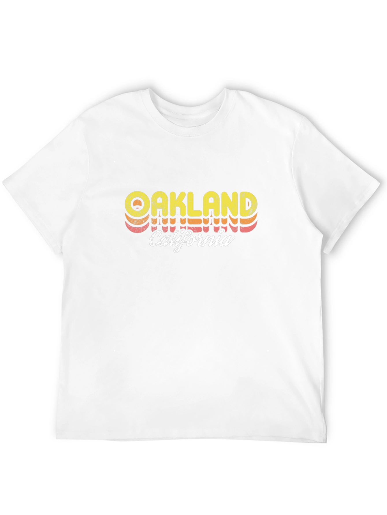Oakland California Retro Style Black T-Shirt