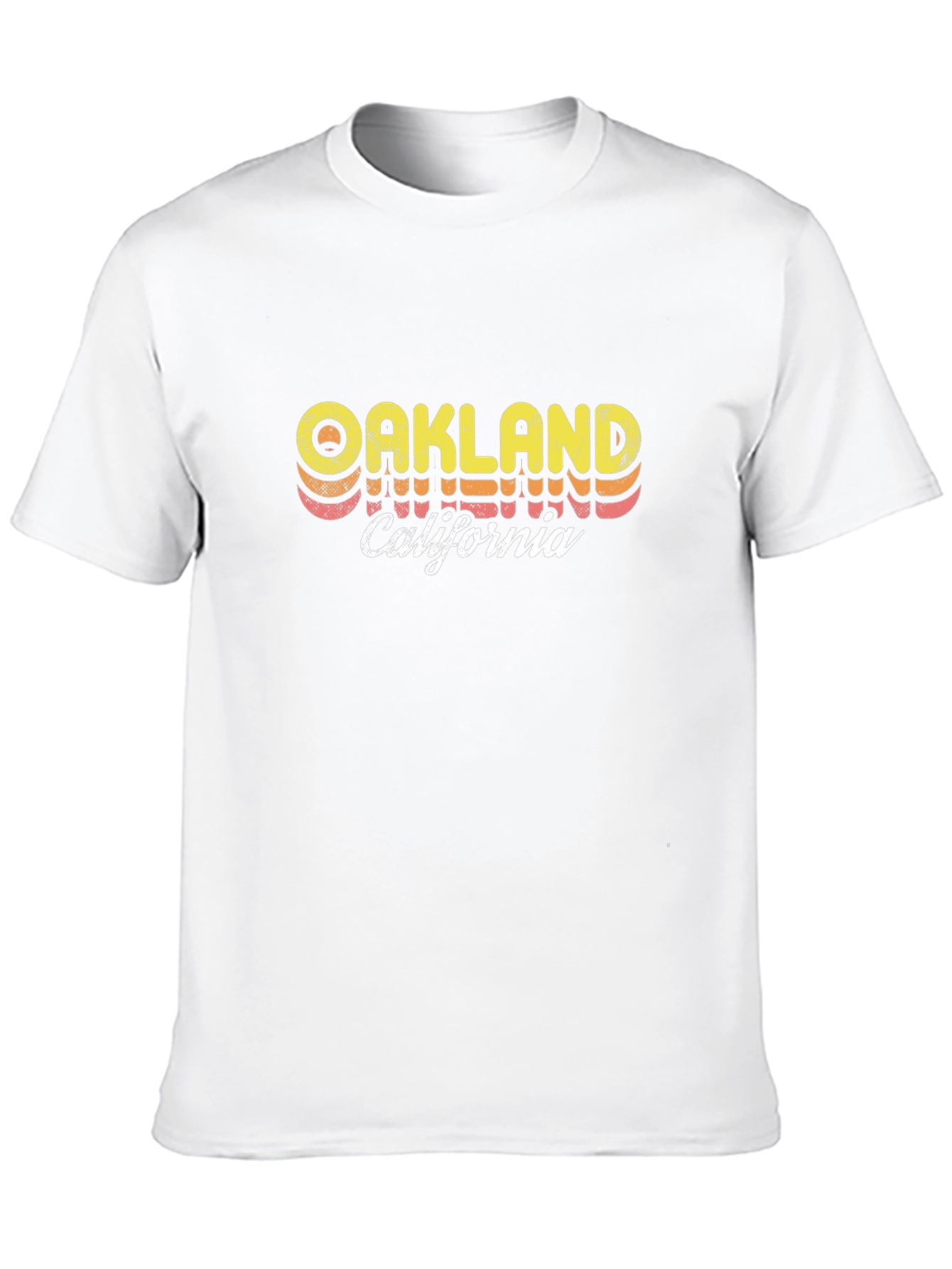 Oakland California Retro Style Black T-Shirt
