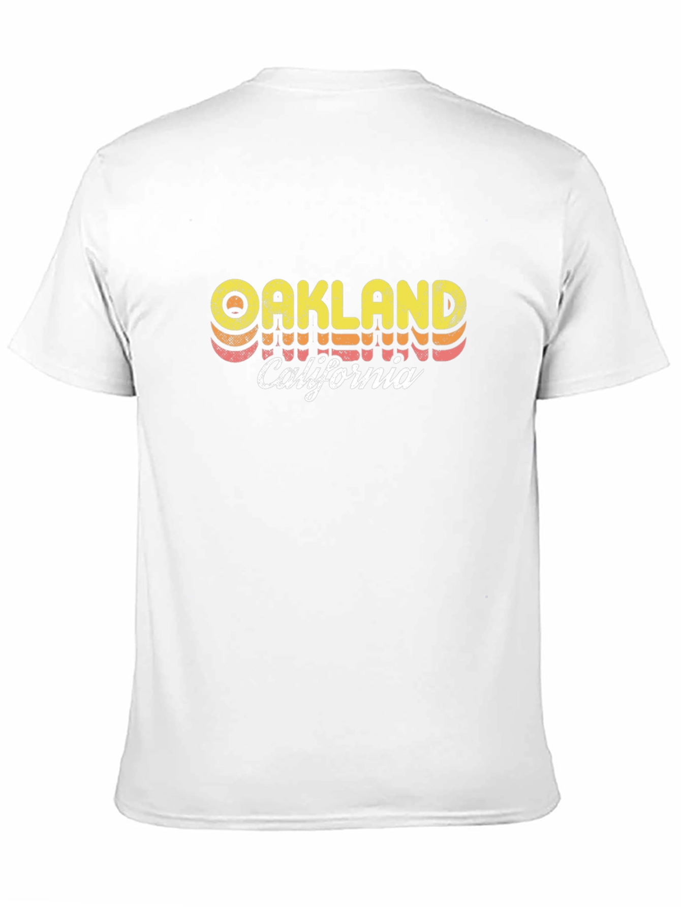 Oakland California Retro Style Black T-Shirt
