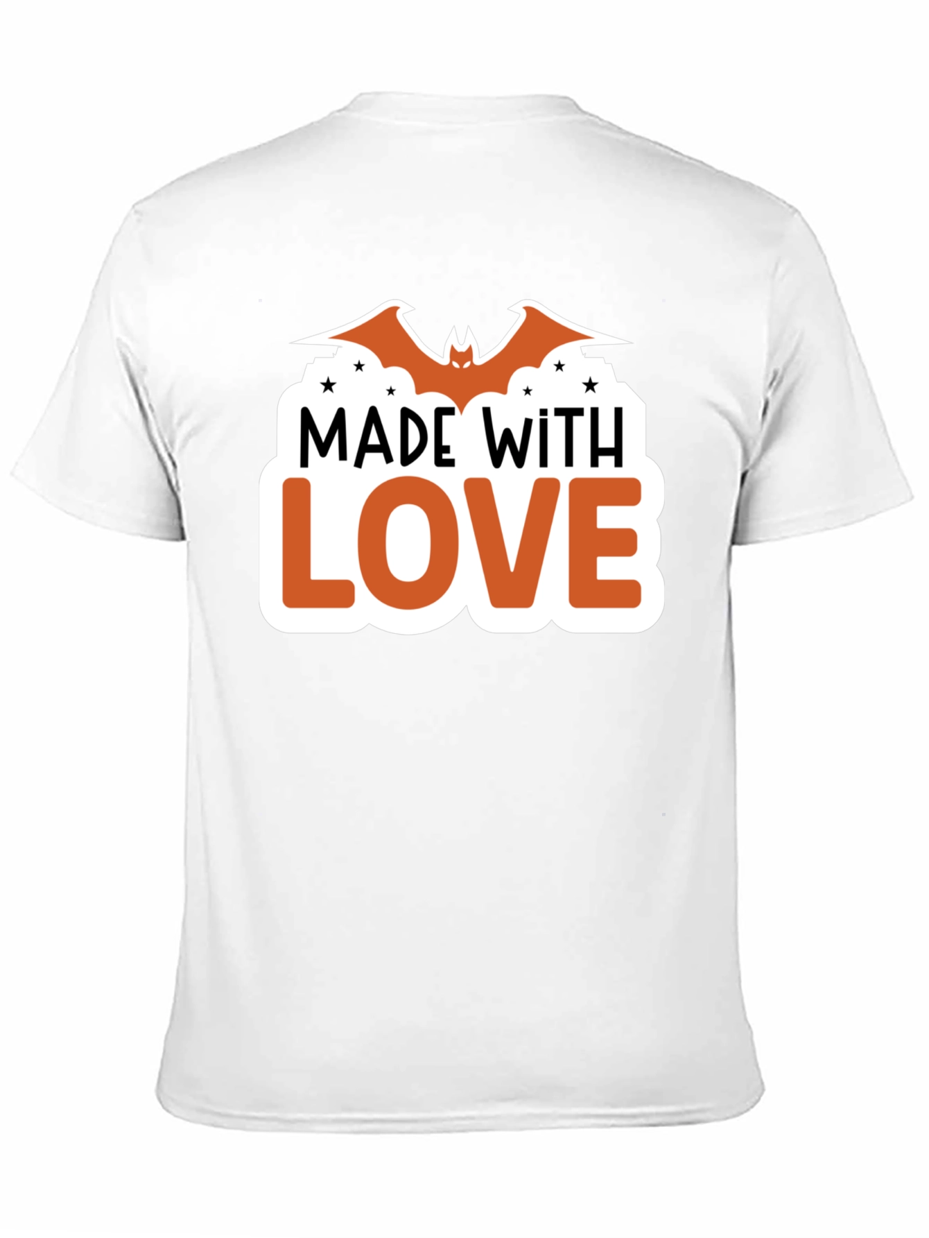 Made With Love Bat Halloween T-Shirt