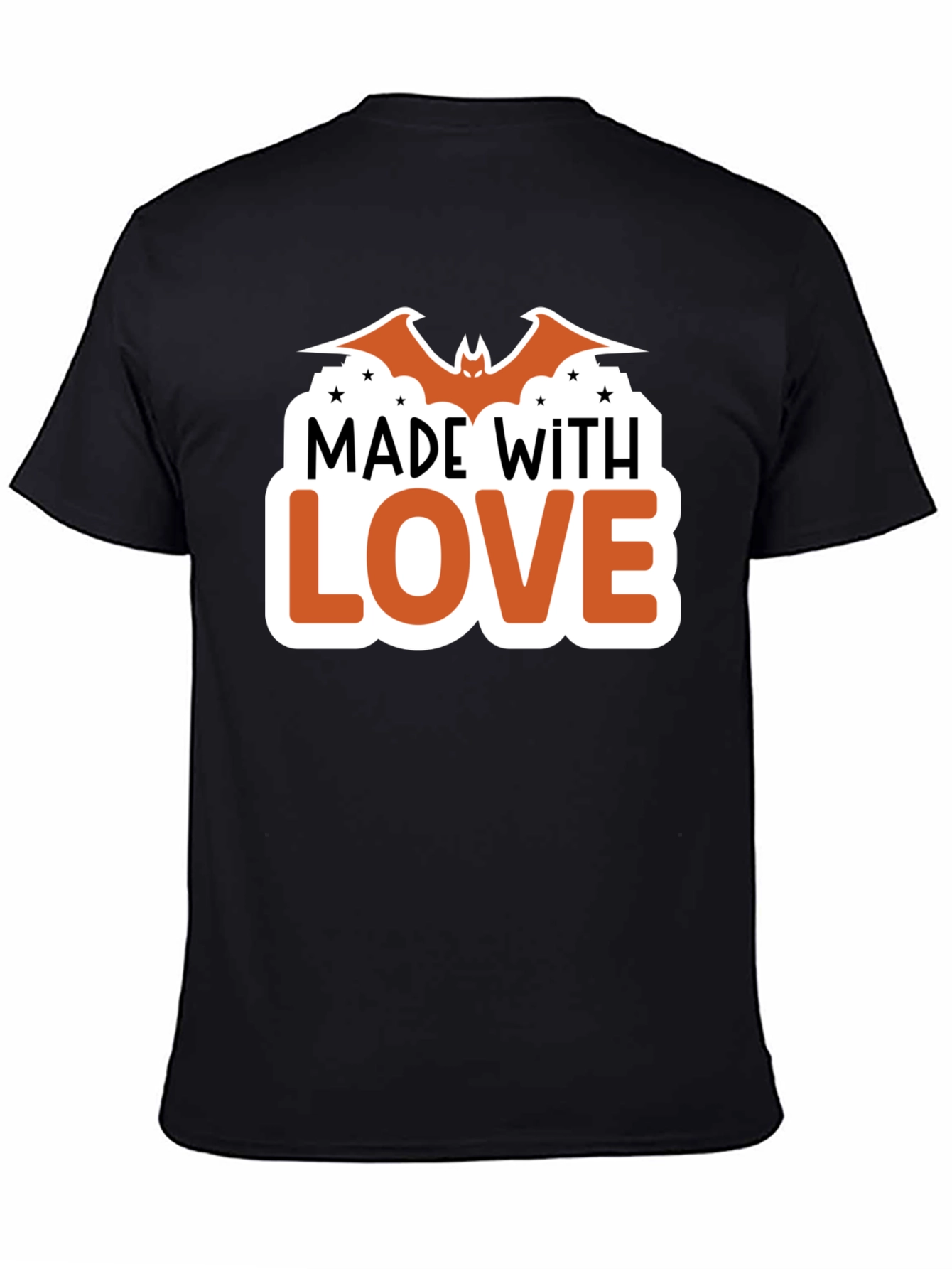 Made With Love Bat Halloween T-Shirt