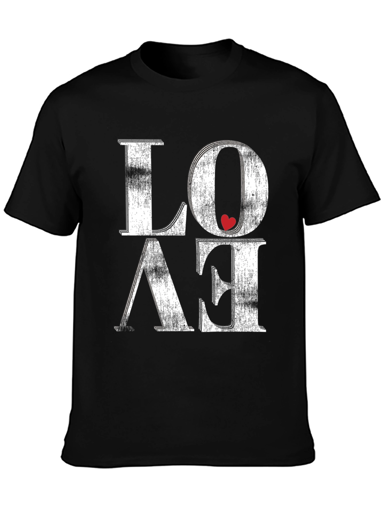 Love Graphic Tee - Distressed Print