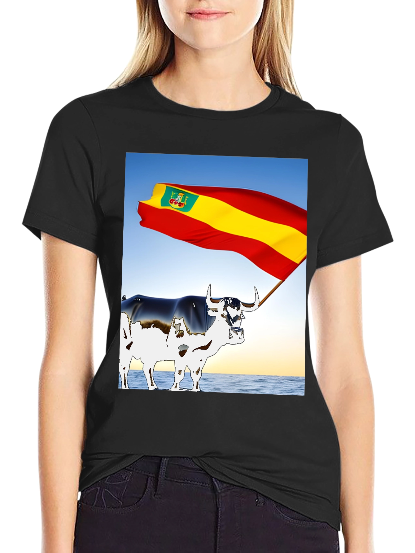 Spanish Bull Flag Graphic Tee