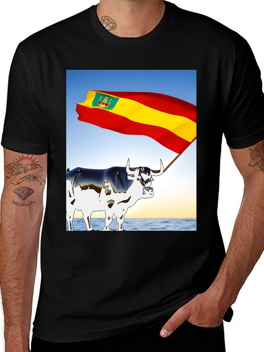 Spanish Bull Flag Graphic Tee