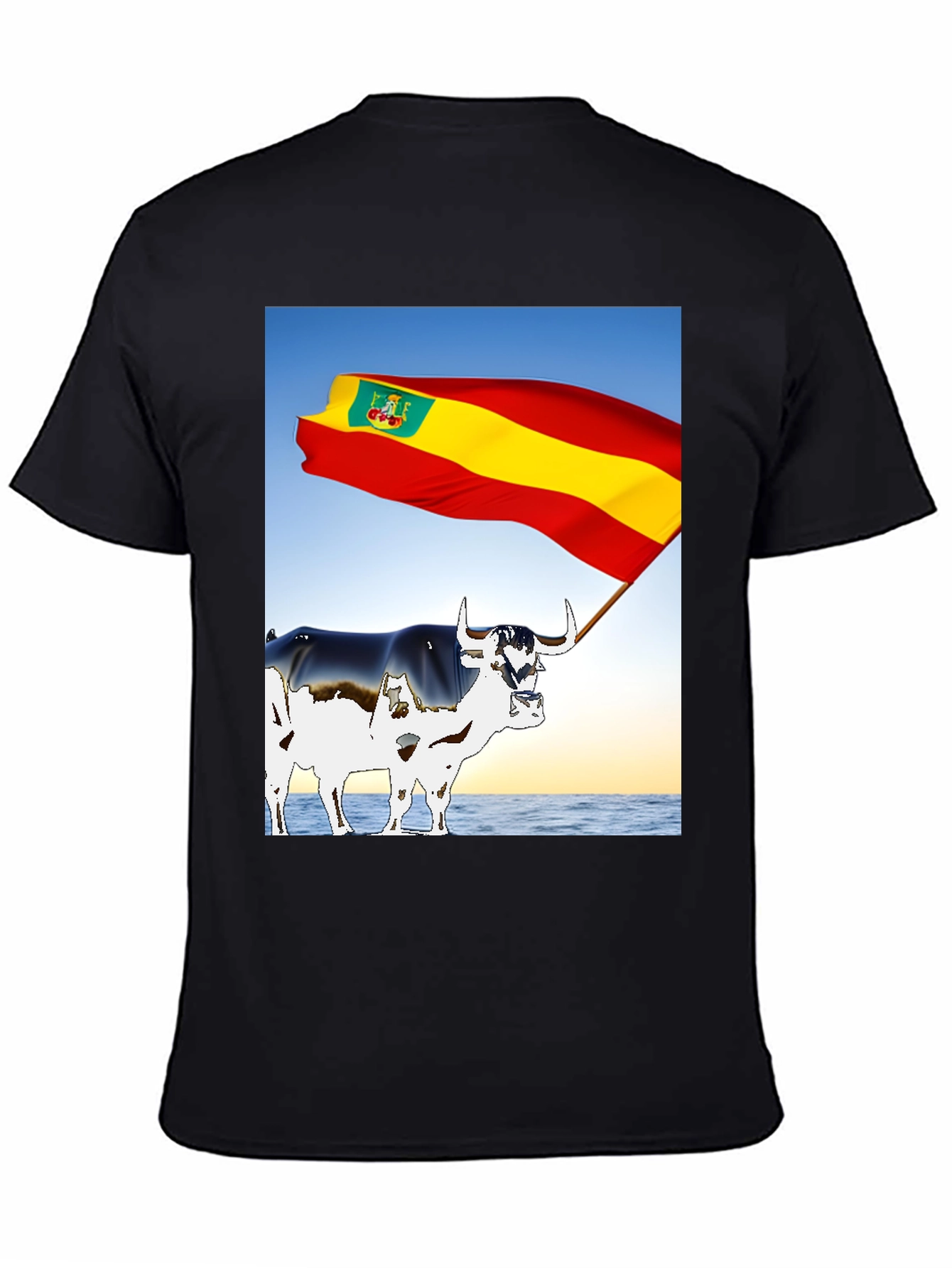 Spanish Bull Flag Graphic Tee