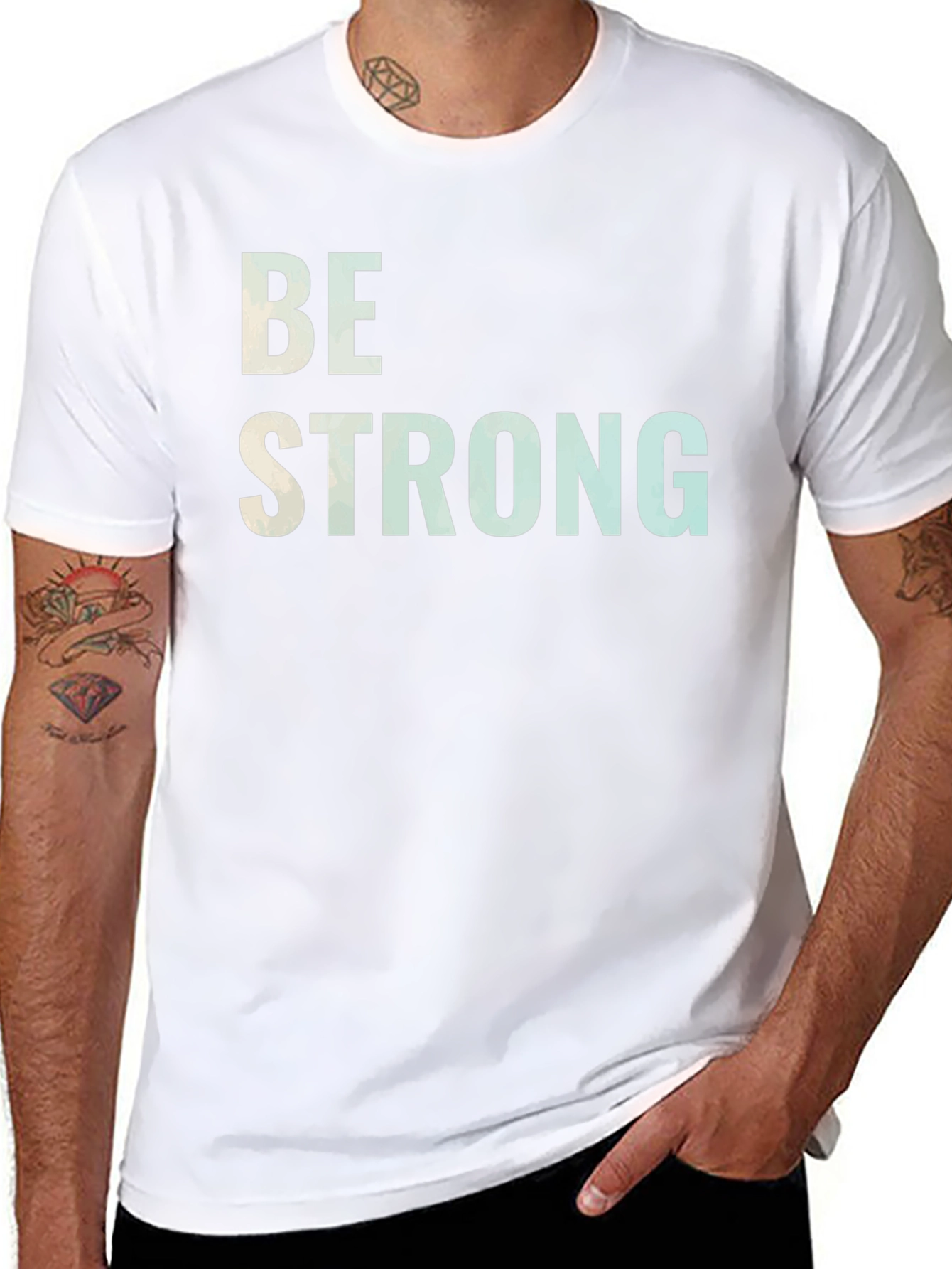 Be Strong Graphic T-Shirt - Motivational Tee