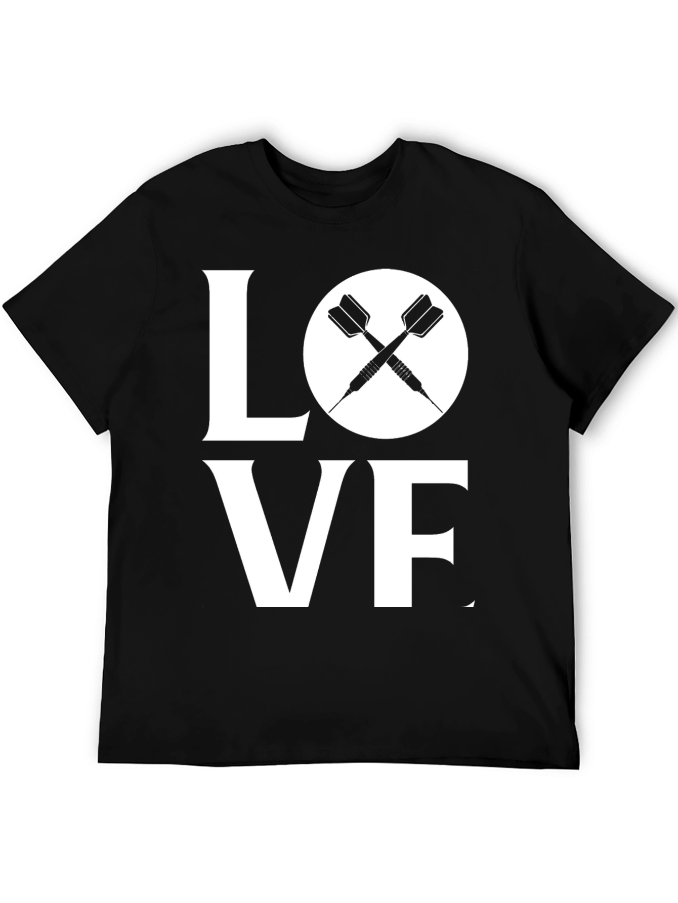 Love Darts Graphic Tee - Unisex Black T-Shirt
